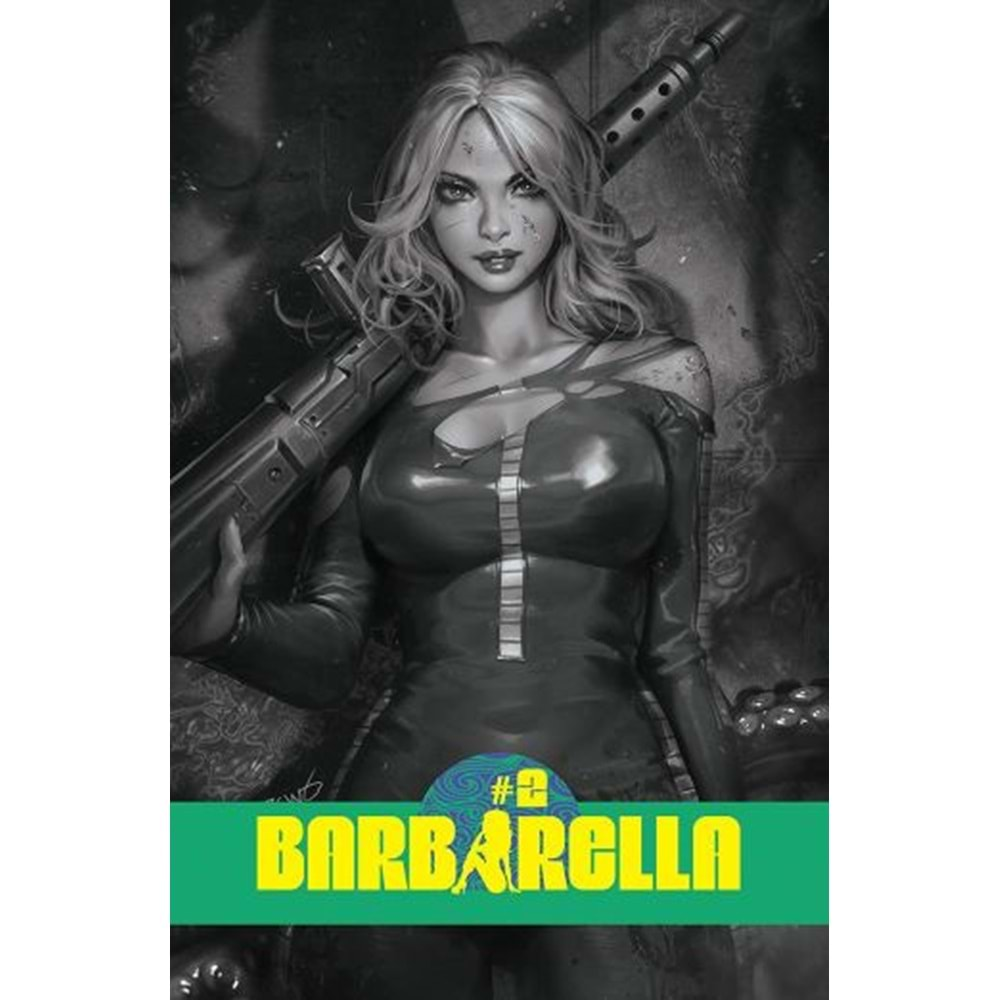 BARBARELLA (2021) # 2 COVER F 1:10 CHEW BLACK AND WHITE VARIANT