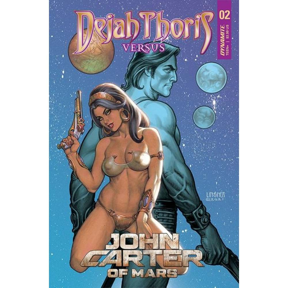 DEJAH THORIS VERSUS JOHN CARTER OF MARS # 2 COVER B LINSNER