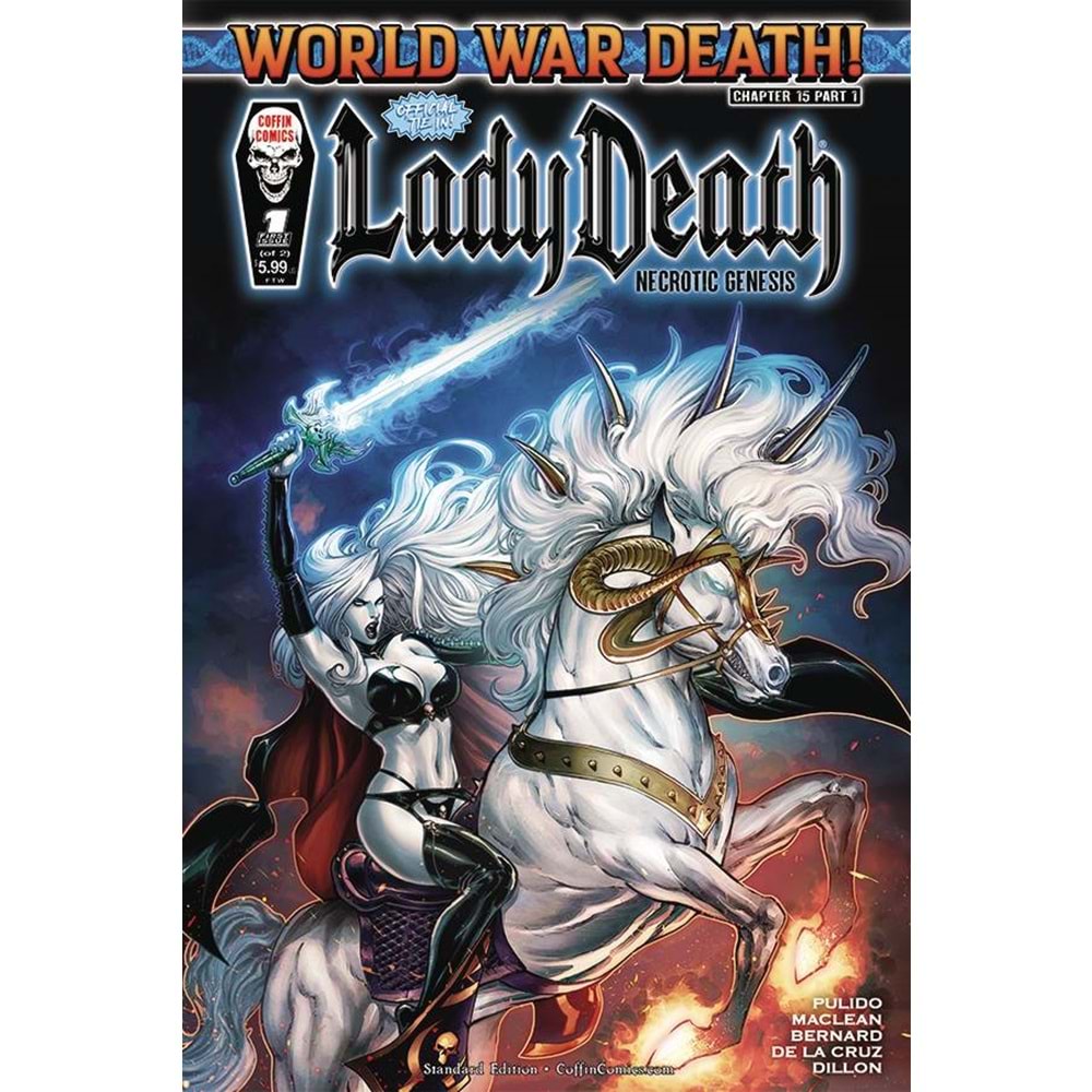 LADY DEATH NECROTIC GENESIS # 1 (OF 2) COVER A BERNARD STANDARD F