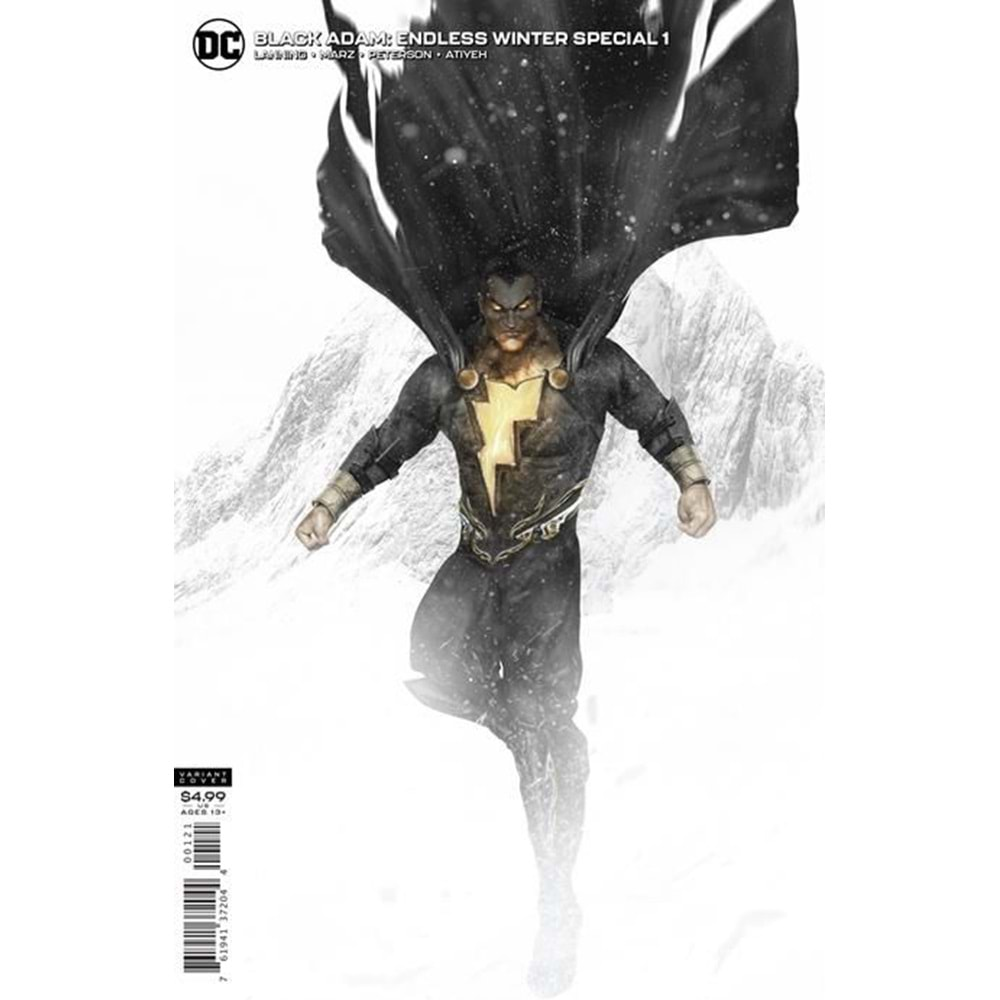 BLACK ADAM ENDLESS WINTER SPECIAL # 1 (ONE-SHOT) COVER B BOSSLOGIC CARD STOCK VARIANT