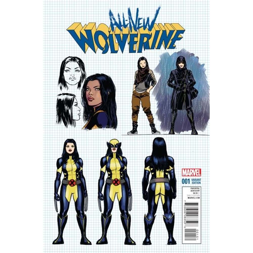 ALL NEW WOLVERINE # 1 1:20 LOPEZ DESIGN VARIANT