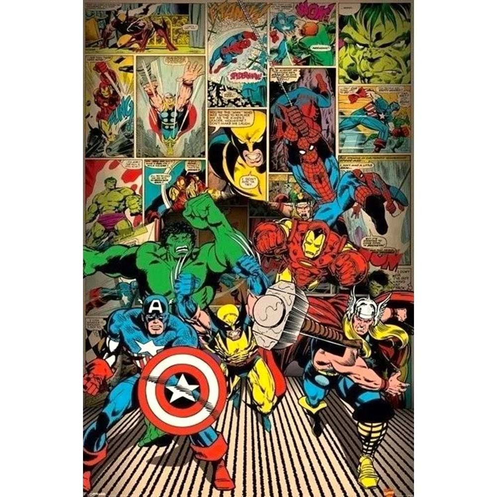 MARVEL HERE IS THE HEROES POSTER