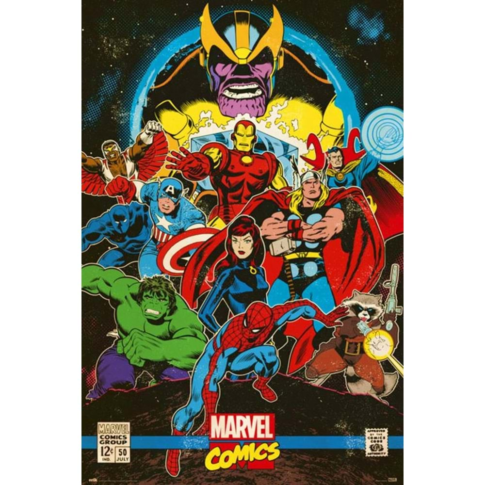 MARVEL COMICS INFINITY RETRO POSTER