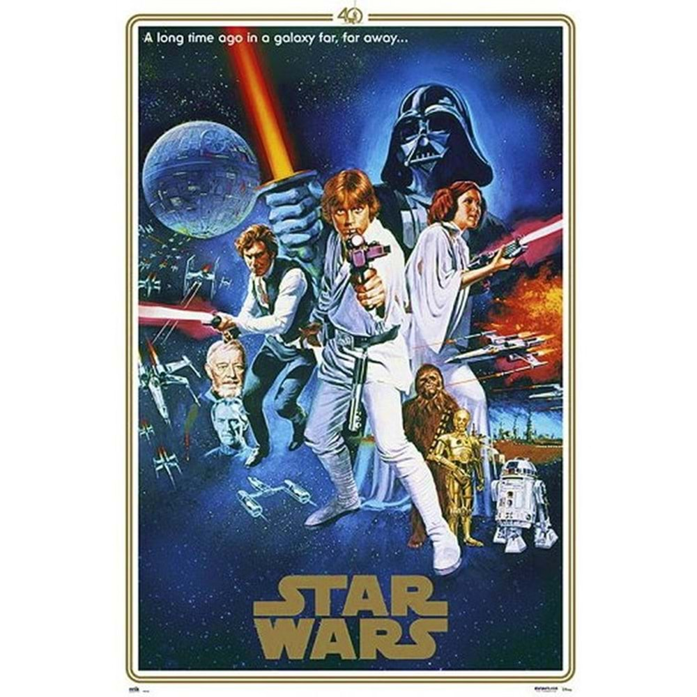 STAR WARS HEW HOPE 40TH ANNIVERSARY POSTER