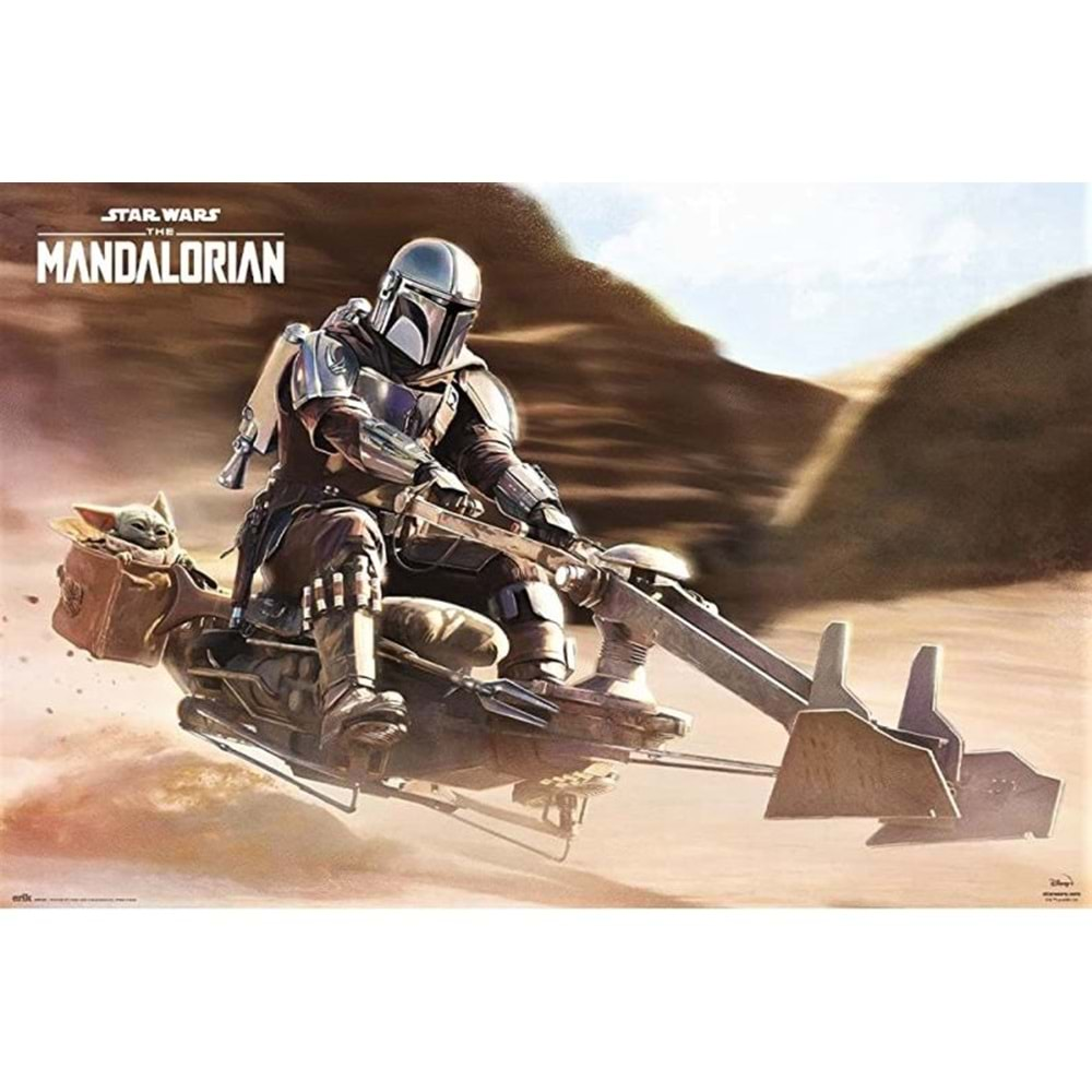 STAR WARS MANDALORIAN SPEEDERBIKE POSTER