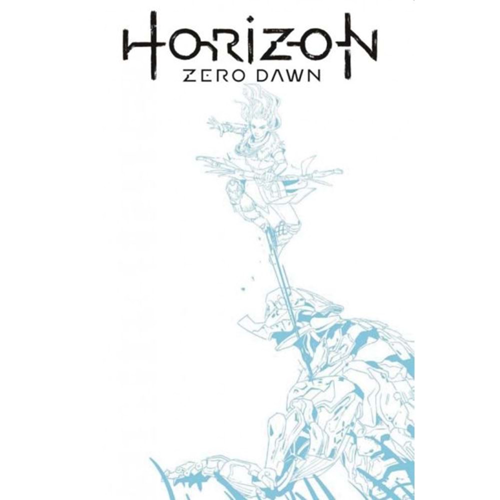 HORIZON ZERO DAWN # 1 COVER F BLUE LINE SKETCH