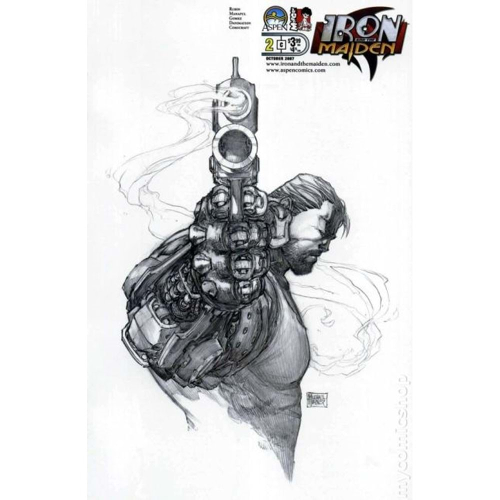 IRON AND THE MAIDEN # 2 COVER C 1:35 MICHAEL TURNER SKETCH VARIANT