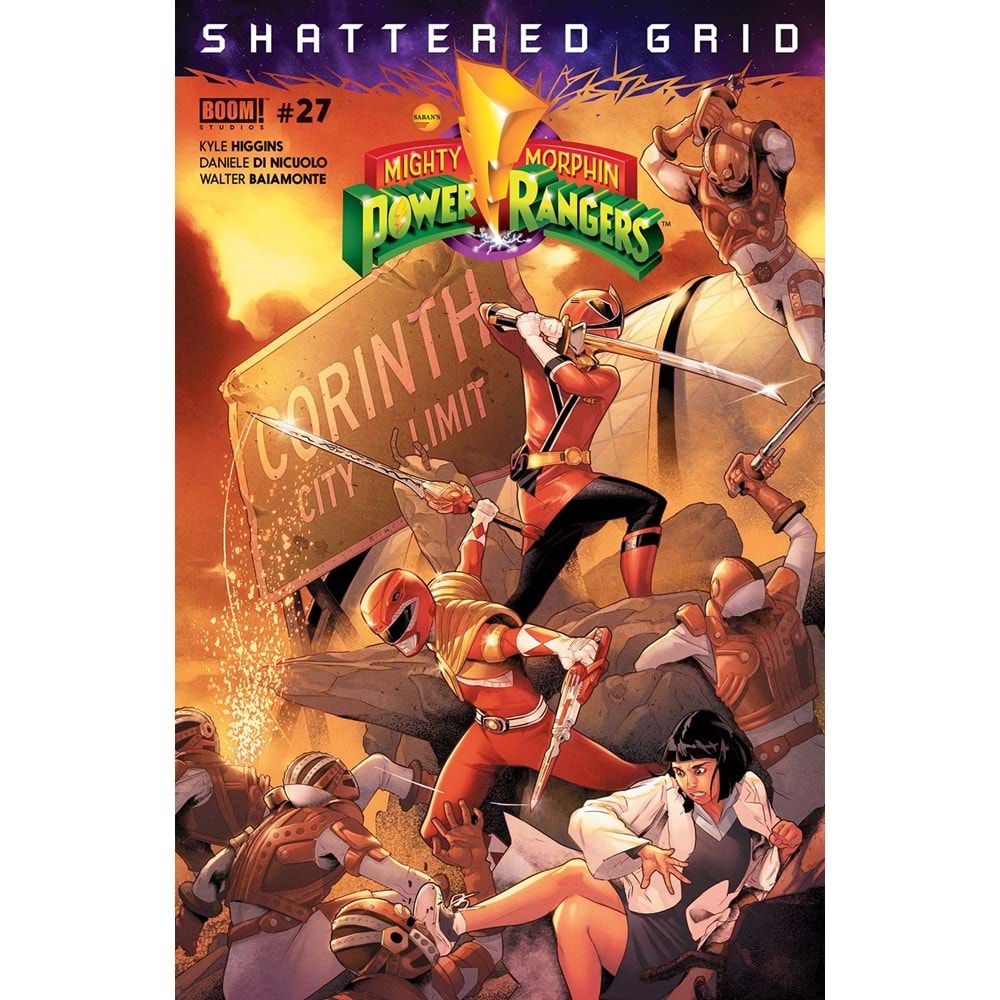 MIGHTY MORPHIN POWER RANGERS # 27 COVER A CAMPBELL