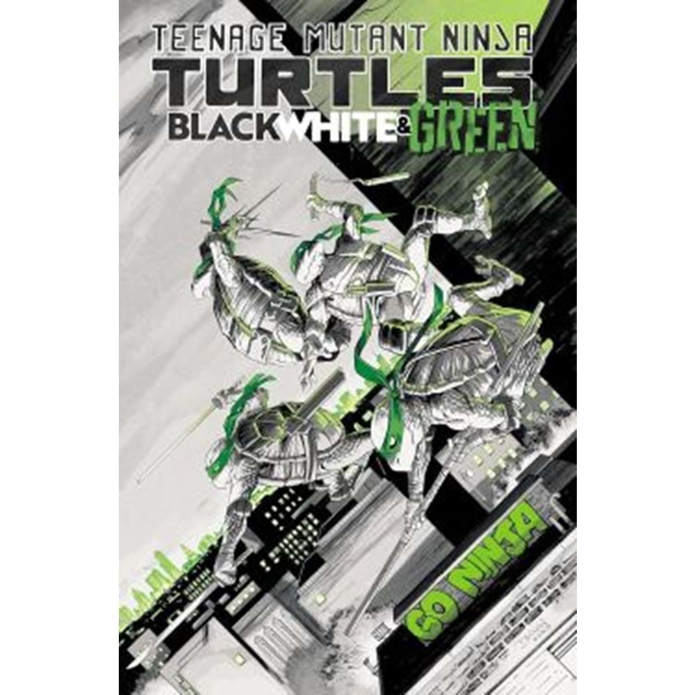 TEENAGE MUTANT NINJA TURTLES BLACK WHITE & GREEN TPB