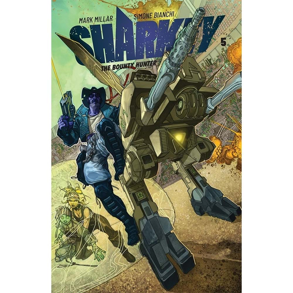 SHARKEY THE BOUNTY HUNTER # 5 (OF 6) COVER A BIANCHI