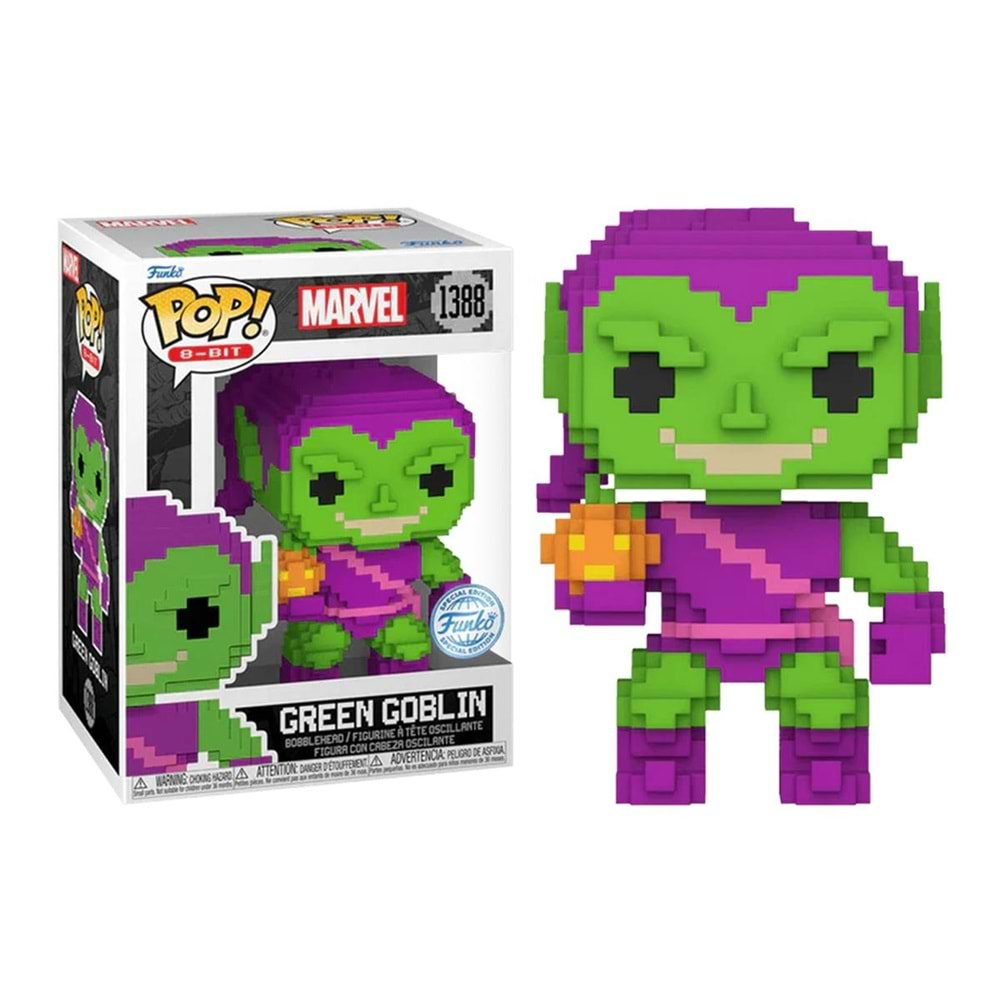 FUNKO POP 8 BIT MARVEL SPIDER-MAN GREEN GOBLIN SPECIAL EDITION 1388