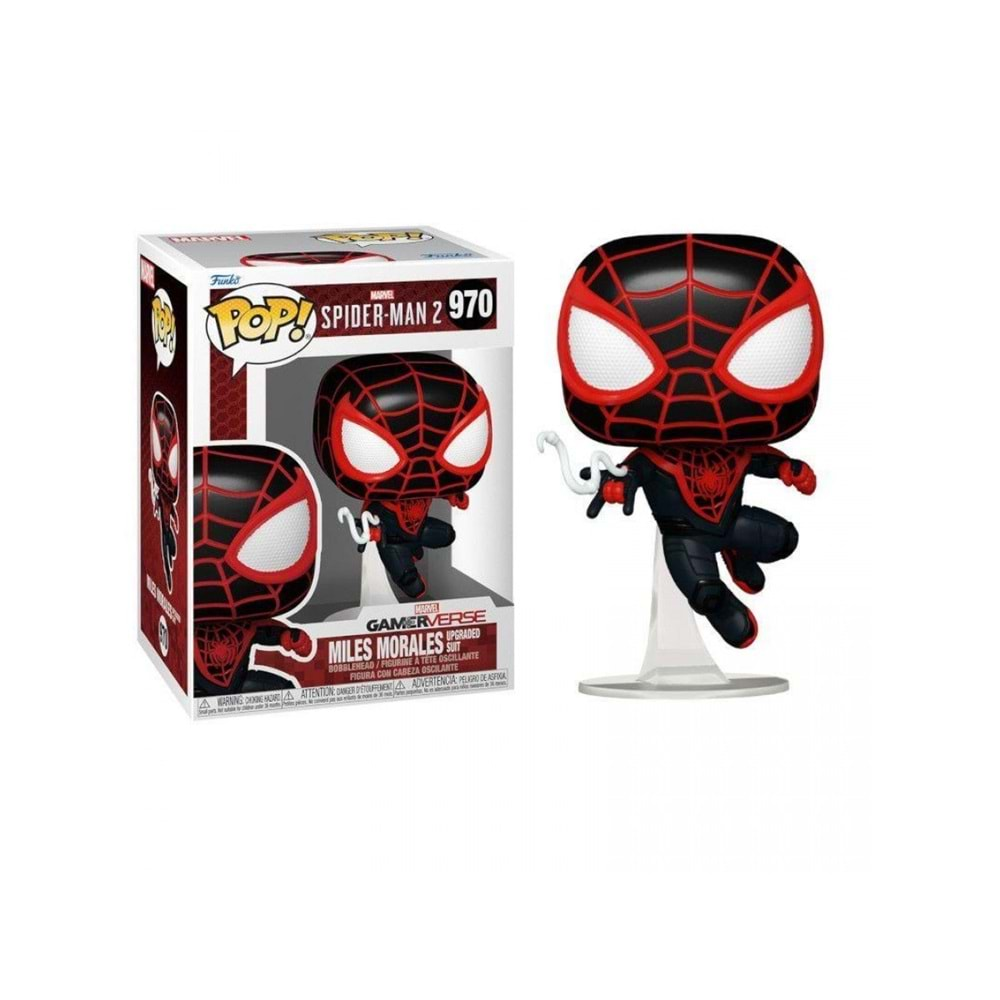 FUNKO POP MARVEL GAMEVERSE SPIDER-MAN 2 MILES MORALES UPGRADED SUIT 970 BOBBLE HEAD