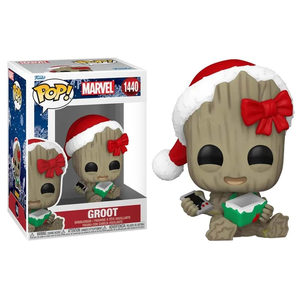 FUNKO POP MARVEL HOLIDAY GROOT BOBBLE HEAD 1440