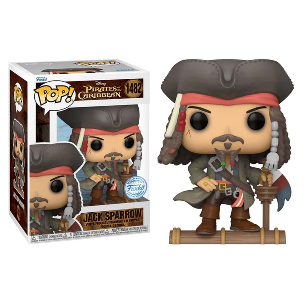 FUNKO POP DISNEY PIRATES OF THE CARIBBEAN JACK SPARROW STANDING ON MAST SPECIAL EDITION 1482