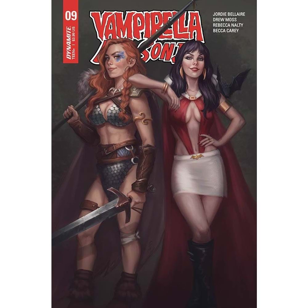 VAMPIRELLA RED SONJA # 9 COVER B SAMPAIO