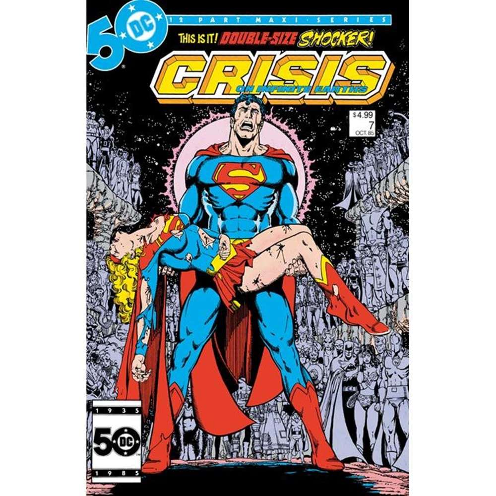 CRISIS ON INFINITE EARTHS # 7 (OF 12) FACSIMILE EDITION COVER A GEORGE PEREZ