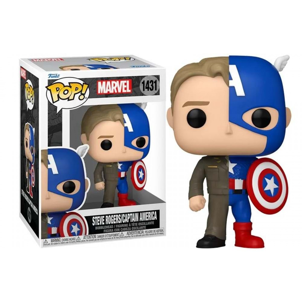 FUNKO POP MARVEL SPLIT STEVE ROGERS - CAPTAIN AMERICA 1431