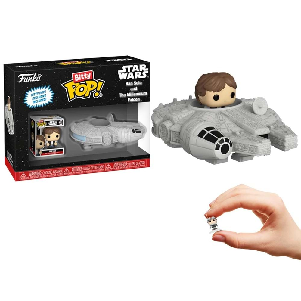 FUNKO BITTY POP RIDES STAR WARS HAN SOLO AND MILLENNIUM FALCON