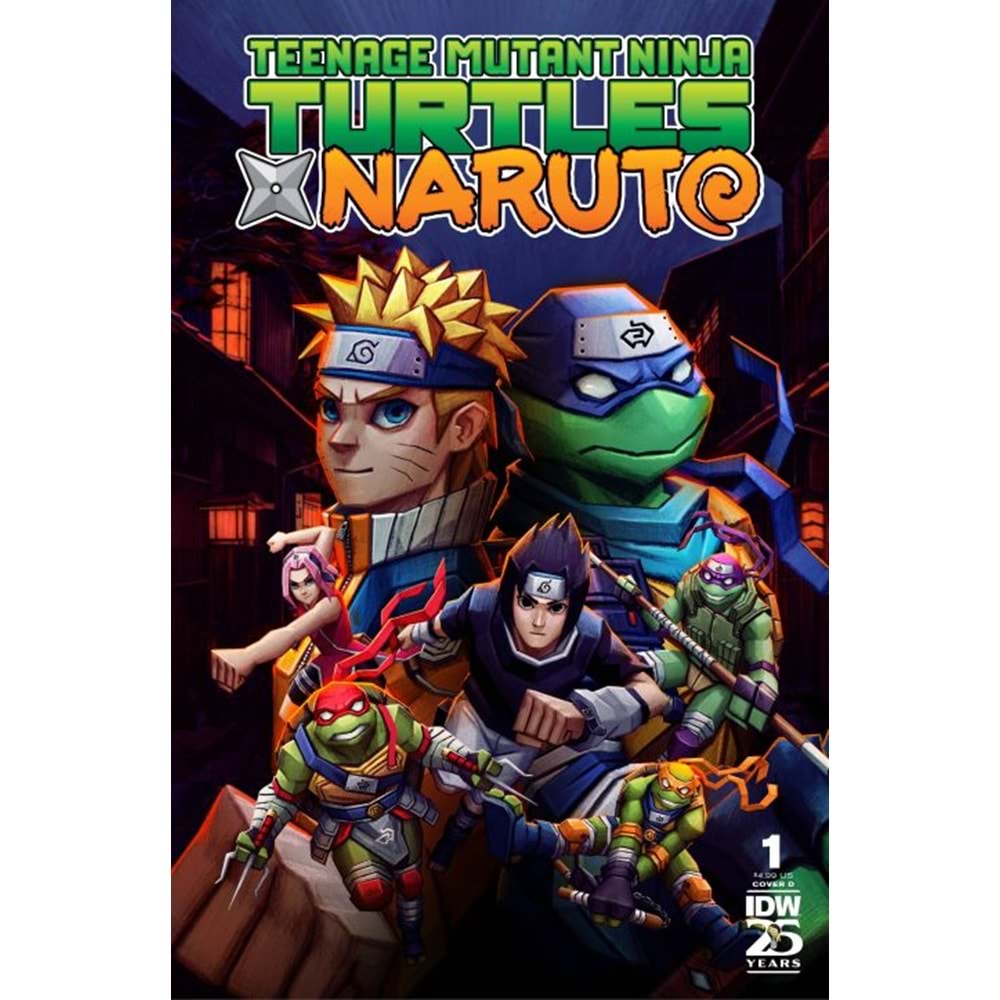 TEENAGE MUTANT NINJA TURTLES X NARUTO # 1 COVER D MONCAYO VARIANT