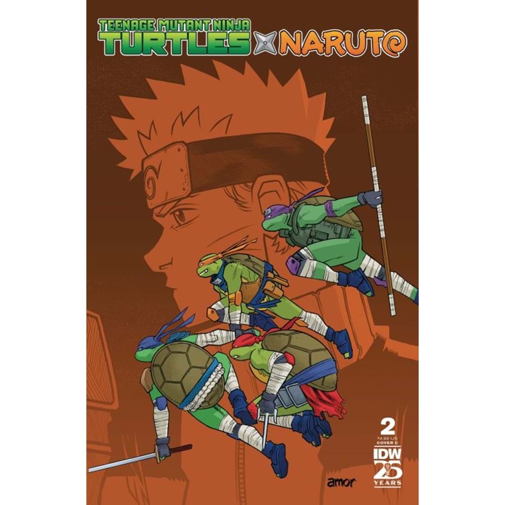 TEENAGE MUTANT NINJA TURTLES X NARUTO # 2 COVER C AMOR VARIANT