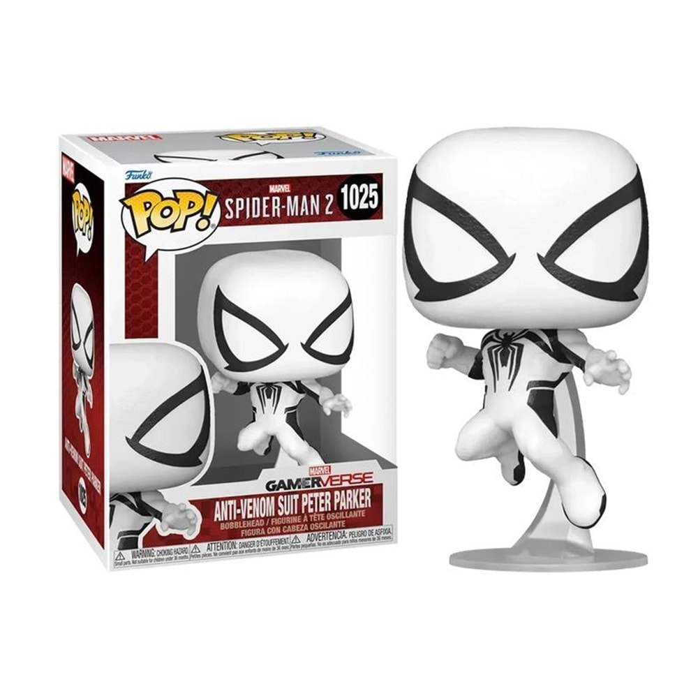 FUNKO POP MARVEL SPIDER-MAN 2 GAMERVERSE ANTI VENOM SUIT PETER PARKER 1025