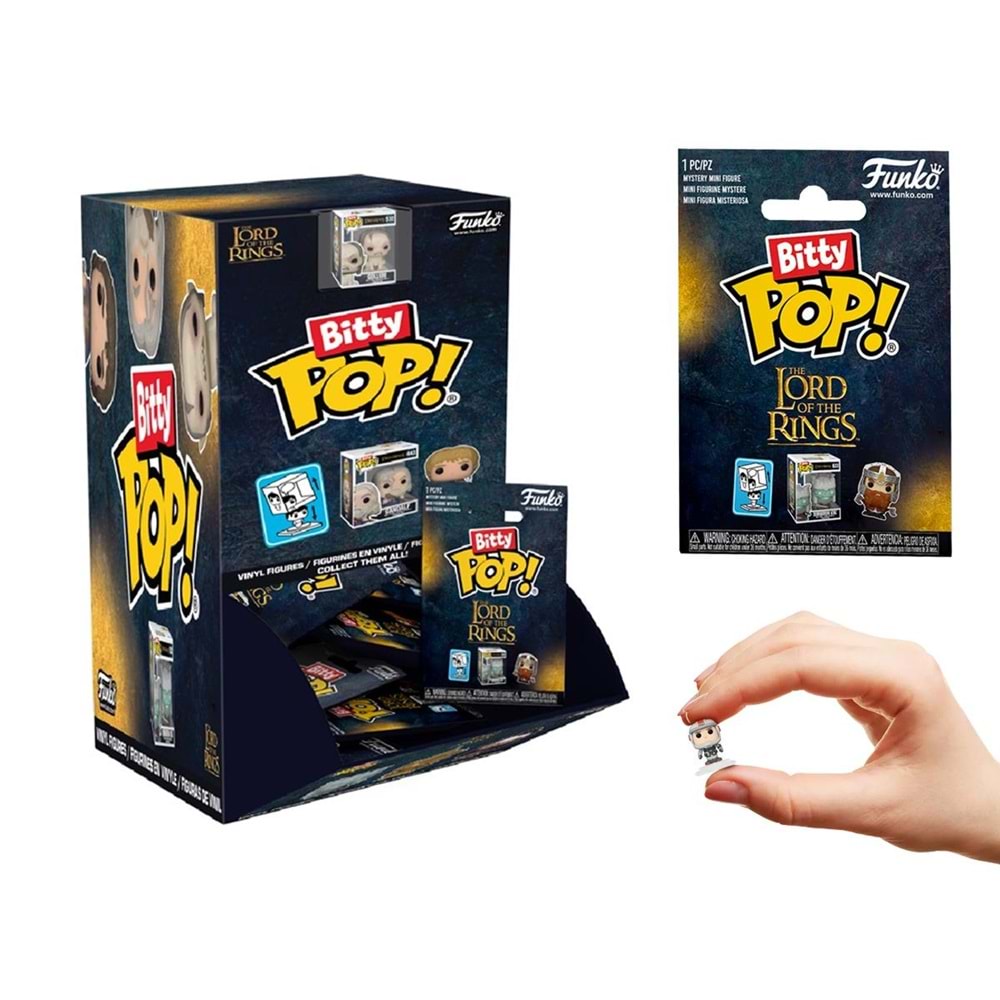 FUNKO BITTY POP SINGLES LORD OF THE RINGS MYSTERY TEK SÜRPRİZ PAKET (1 FİGÜR İÇERİR)