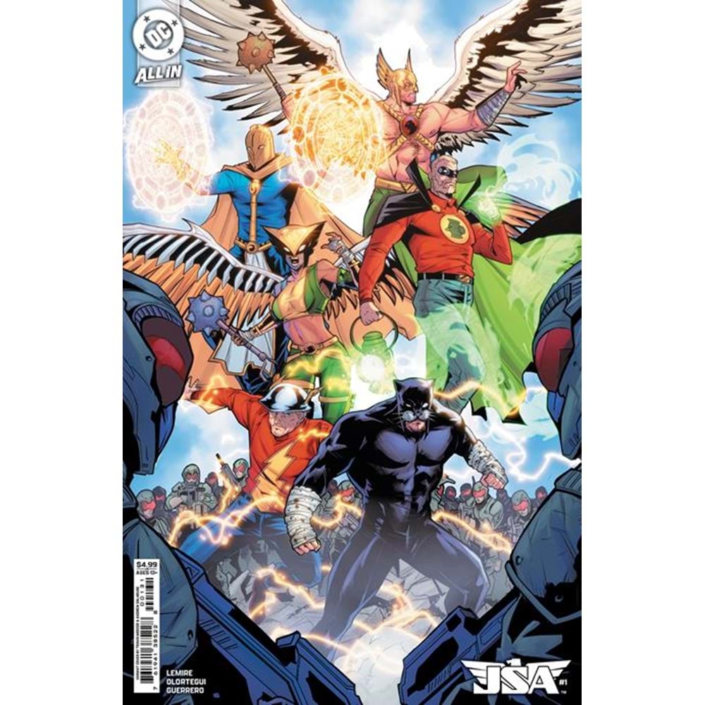 JSA (2024) # 1 COVER C TRAVIS MERCER CARD STOCK VARIANT