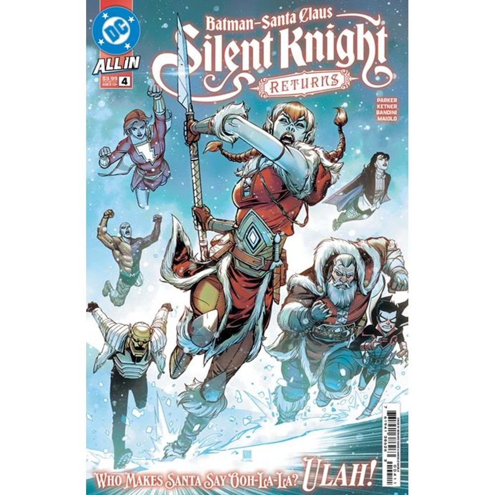 BATMAN SANTA CLAUS SILENT KNIGHT RETURNS # 4 (OF 5) COVER A BERNARD CHANG