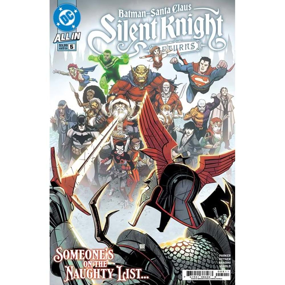 BATMAN SANTA CLAUS SILENT KNIGHT RETURNS # 5 (OF 5) COVER A BERNARD CHANG