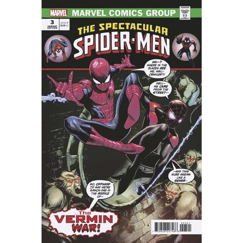 SPECTACULAR SPIDER-MEN # 3 LEE GARBETT HOMAGE VARIANT