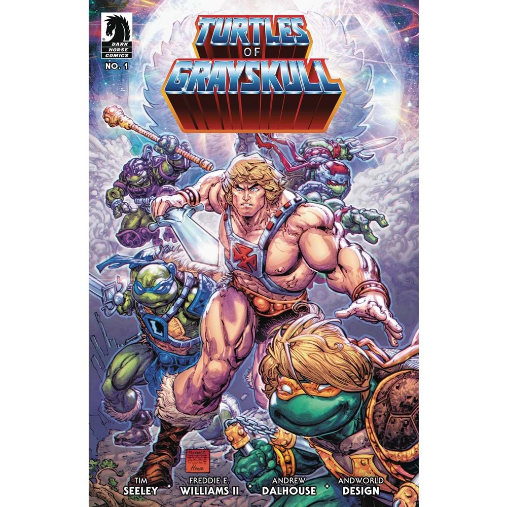 MASTERS OF THE UNIVERSE TEENAGE MUTANT NINJA TURTLES TURTLES OF GRAYSKULL # 1 COVER A WILLIAMS II