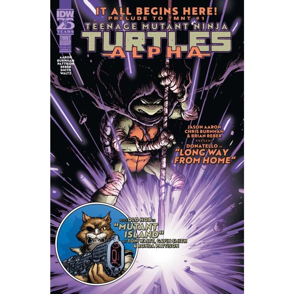 TEENAGE MUTANT NINJA TURTLES ALPHA # 1 COVER A BURNHAM