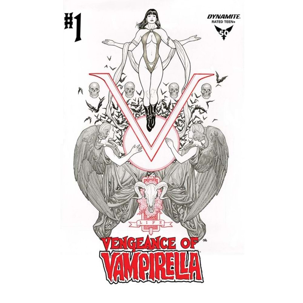 VENGEANCE OF VAMPIRELLA (2019) # 1 1:50 CHO BLACK&WHITE VARIANT