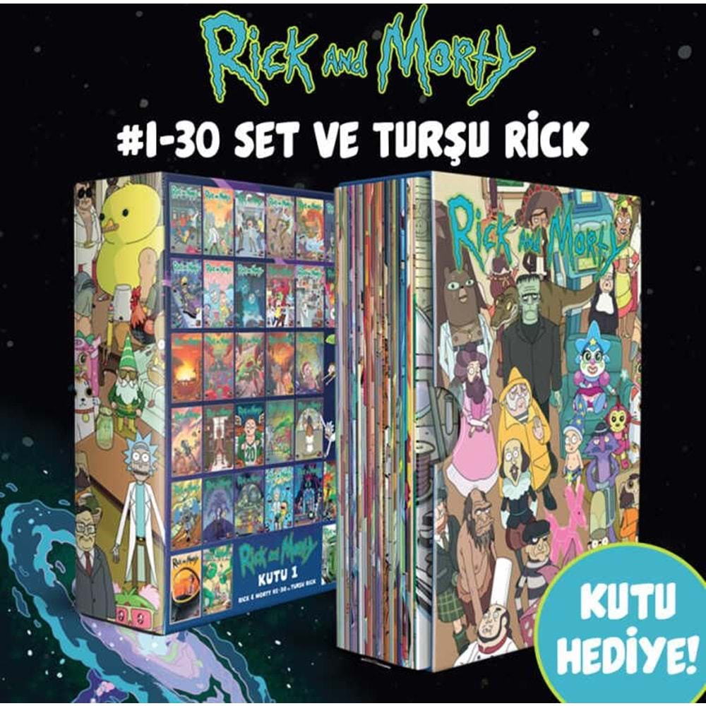 RICK AND MORTY SAYI 1-30 VE TURŞU RICK KUTULU SET