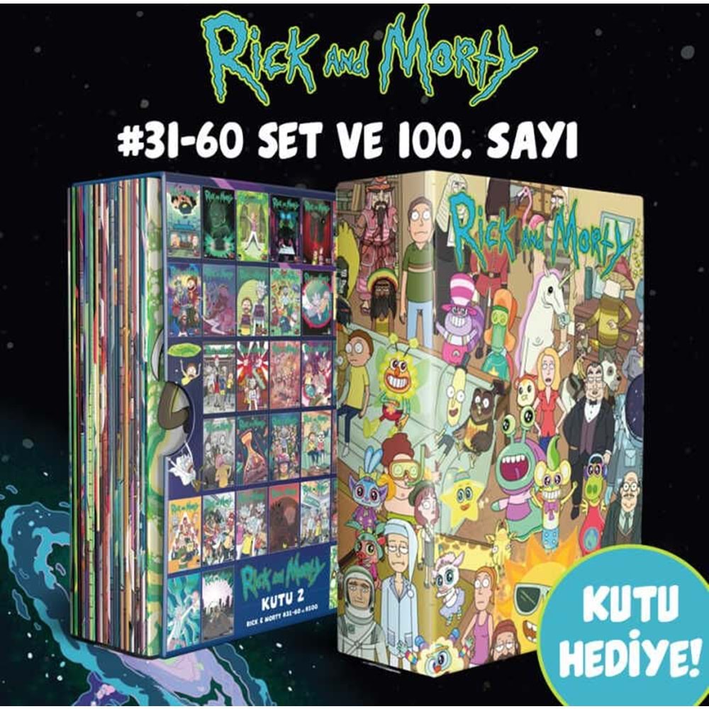 RICK AND MORTY SAYI 31-60 VE 100. SAYI KUTULU SET
