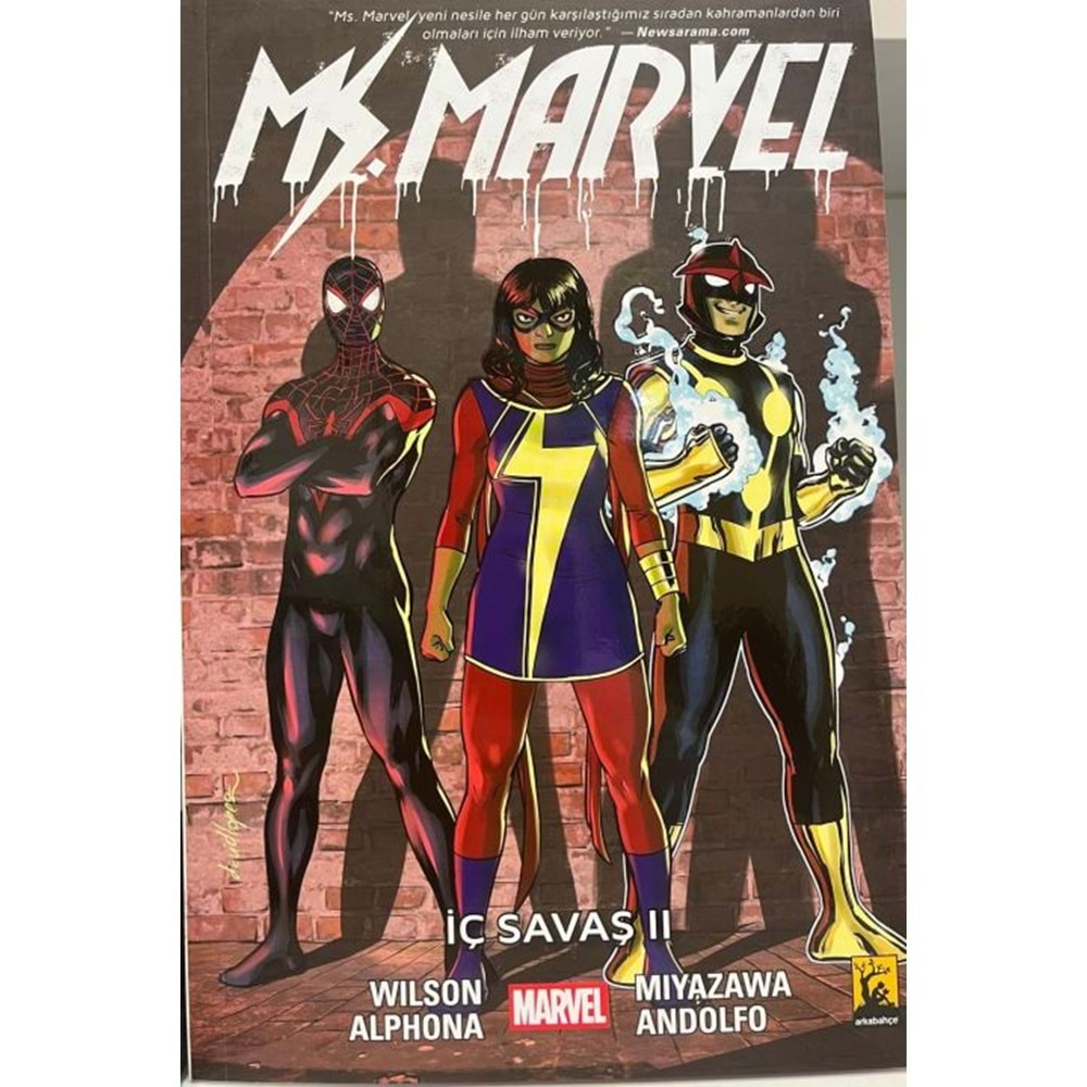 MS MARVEL CİLT 6 İÇ SAVAŞ II VARYANT B KAPAK
