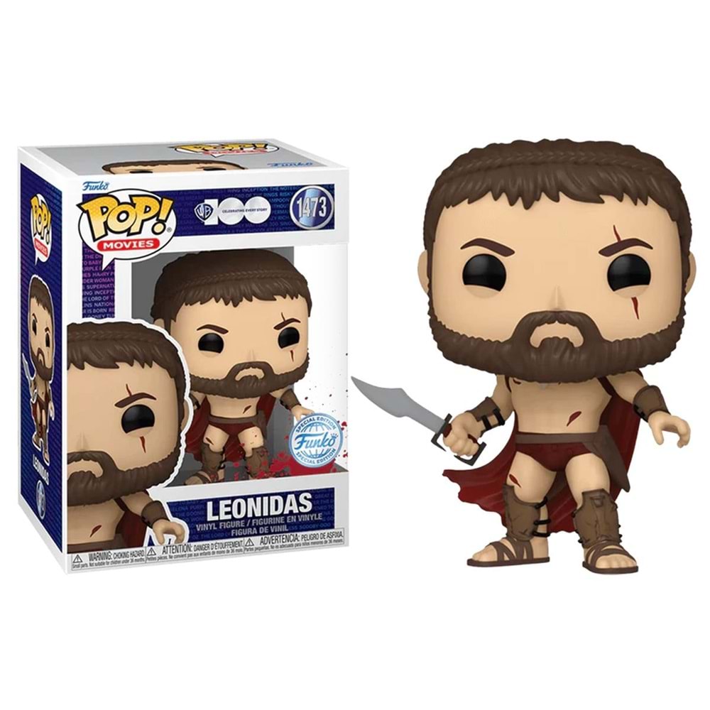 FUNKO POP MOVIES 300 THE MOVIE LEONIDAS BLOODY SPECIAL EDITIOIN 1473