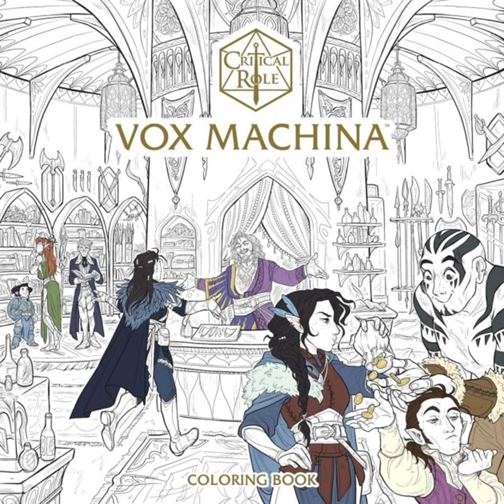 CRITICAL ROLE VOX MACHINA COLORING BOOK TPB