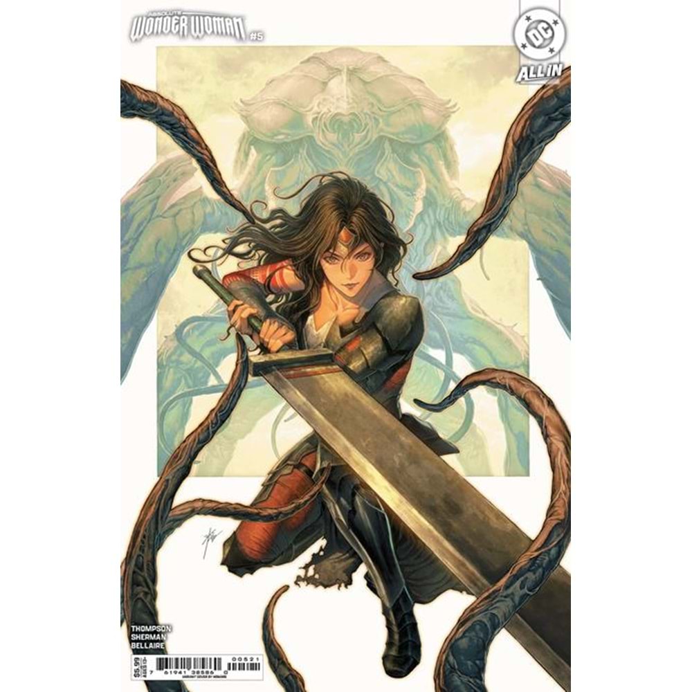 ABSOLUTE WONDER WOMAN # 5 COVER B HOMARE CARD STOCK VARIANT