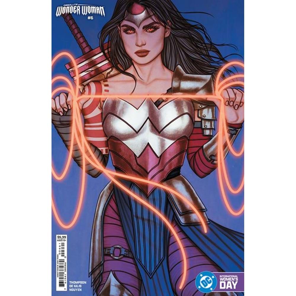 ABSOLUTE WONDER WOMAN # 6 COVER E JENNY FRISON INTERNATIONAL WOMENS DAY CARD STOCK VARIANT