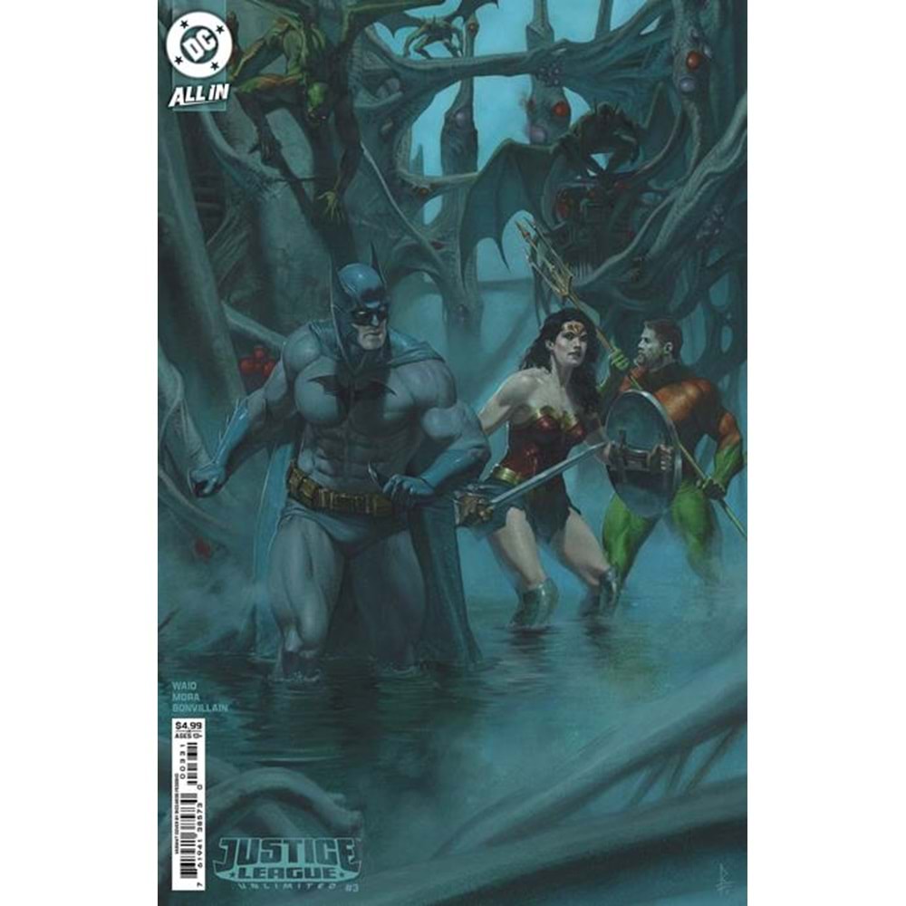 JUSTICE LEAGUE UNLIMITED # 3 COVER D RICCARDO FEDERICI CARD STOCK VARIANT