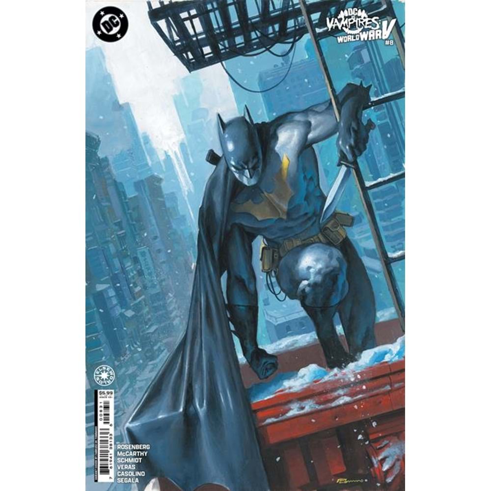 DC VS VAMPIRES WORLD WAR V # 8 (OF 12) COVER B FABRIZIO DE TOMMASO CARD STOCK VARIANT