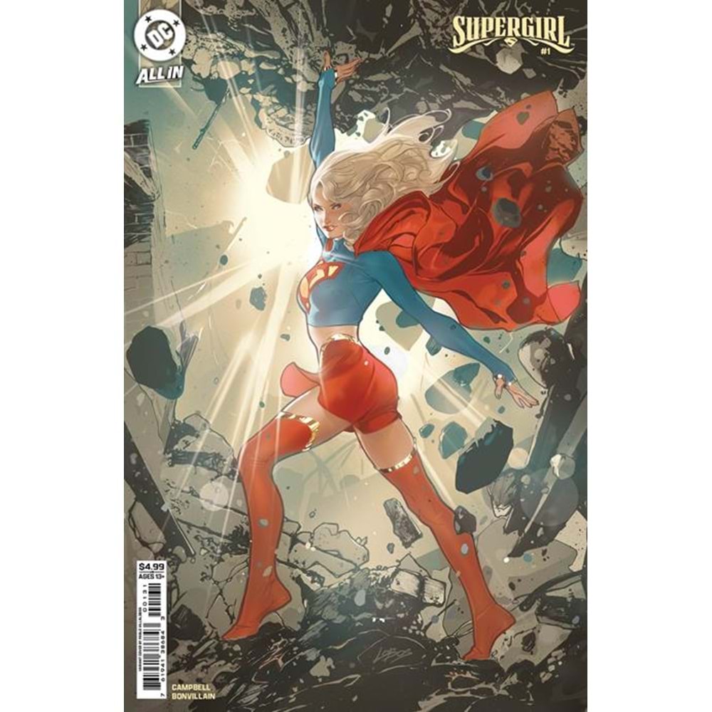 SUPERGIRL (2025) #1 COVER C PABLO VILLALOBOS CARD STOCK VARIANT