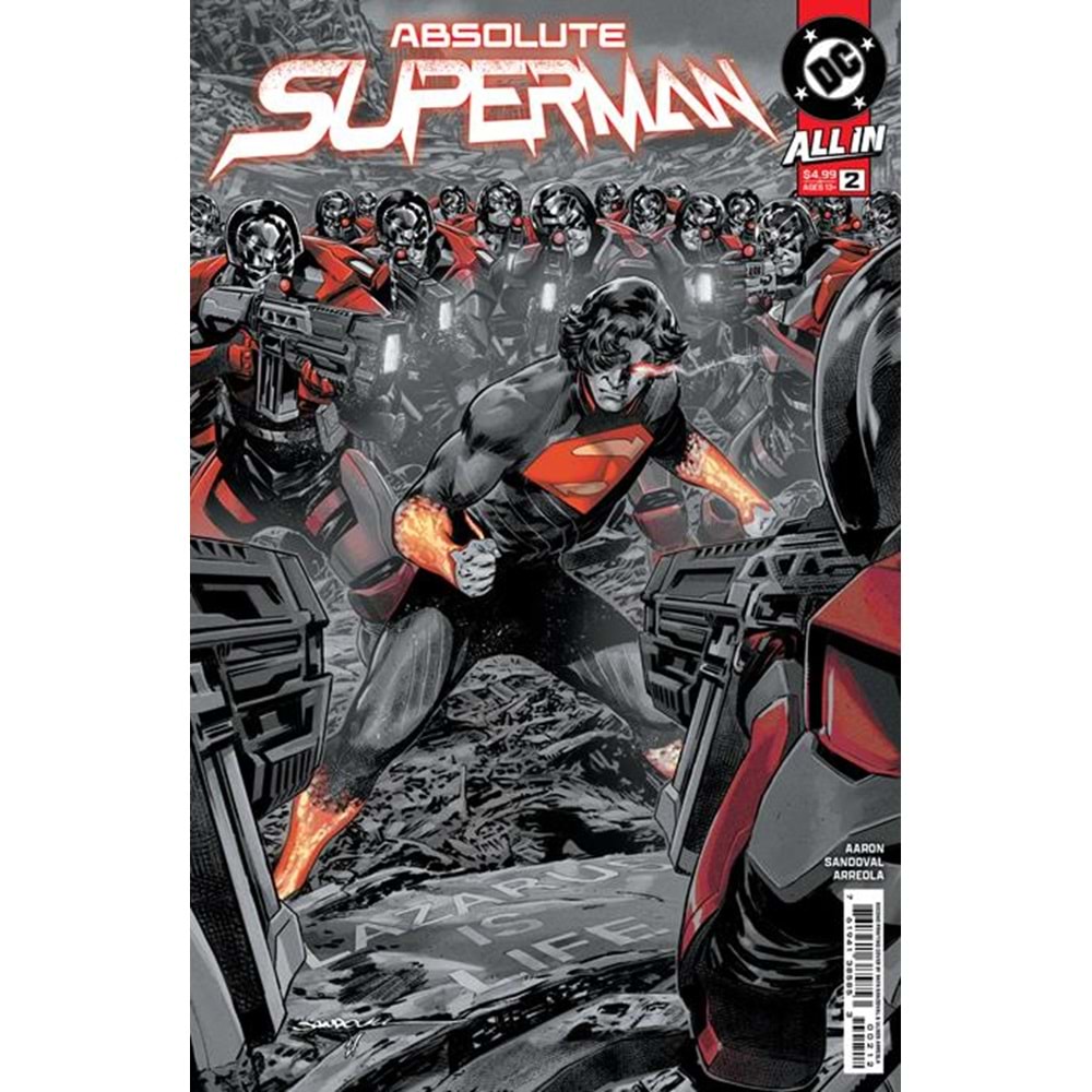 ABSOLUTE SUPERMAN # 2 SECOND PRINTING COVER A RAFA SANDOVAL