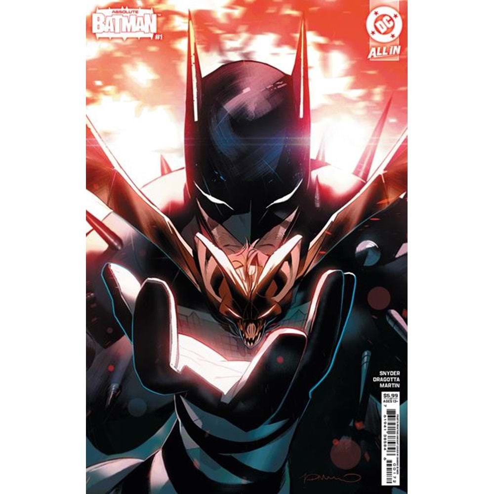 ABSOLUTE BATMAN # 1 FOURTH PRINTING COVER B SIMONE DI MEO CARD STOCK VARIANT