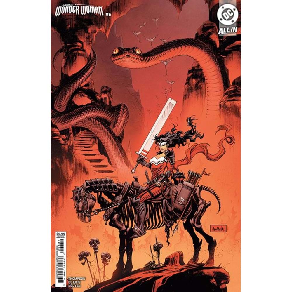 ABSOLUTE WONDER WOMAN # 6 COVER B SEAN GORDON MURPHY CARD STOCK VARIANT