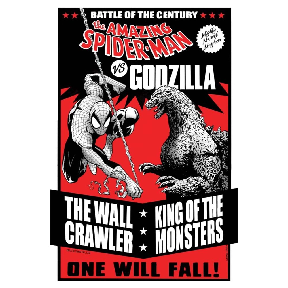 GODZILLA VS SPIDER-MAN #1 LEE GARBETT VERSUS VARIANT