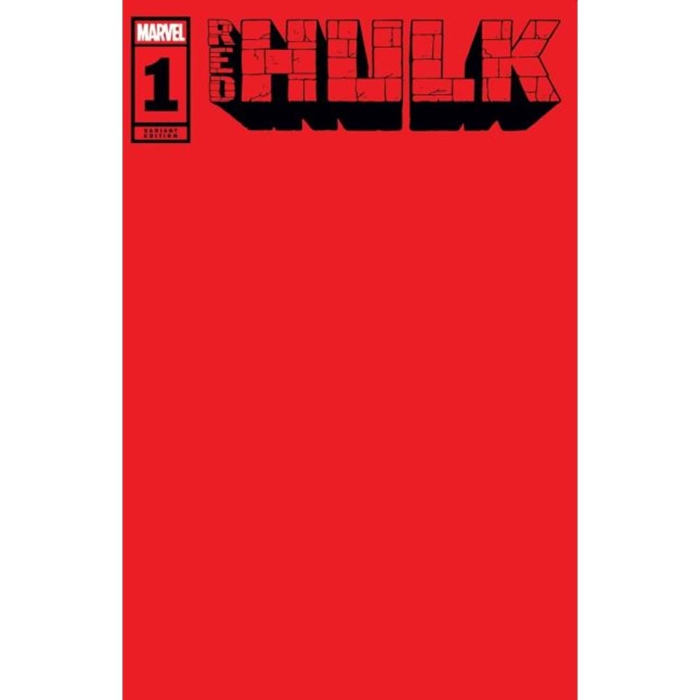 RED HULK (2025) # 1 RED BLANK COVER VARIANT