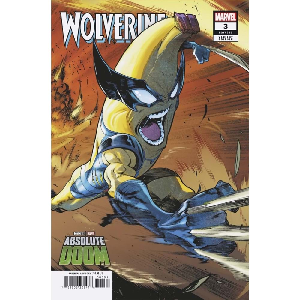 WOLVERINE (2024) # 3 IBAN COELLO MARVEL FORTNITE PEELVERINE VARIANT