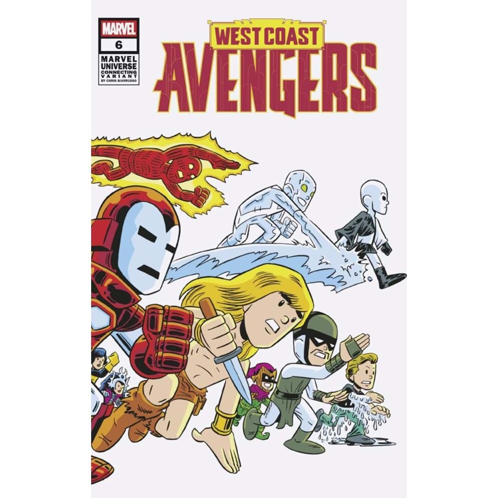 WEST COAST AVENGERS (2024) # 6 CHRIS GIARRUSSO MARVEL UNIVERSE WRAPAROUND CONNECTING VARIANT